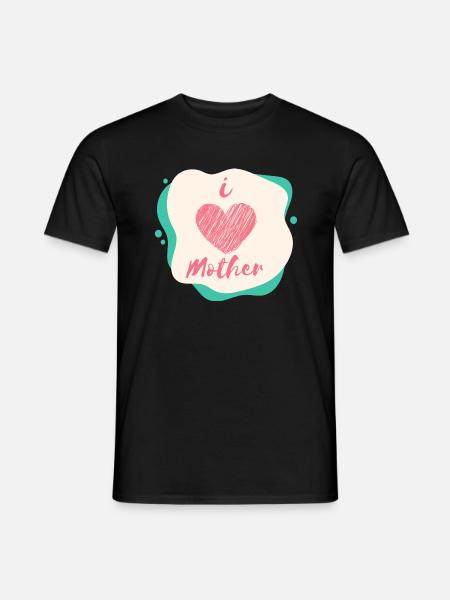I love mother - Männer T-Shirt - Schwarz