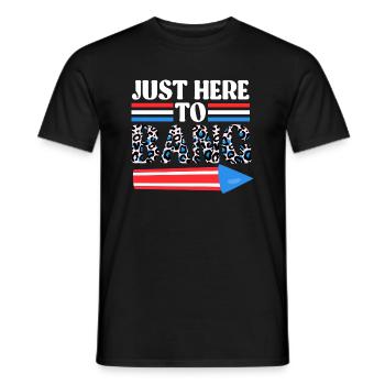 IDÉE CADEAU POUR LE 4 JUILLET, FACILE À APPORTER - T-shirt homme - noir - Devant - AI Model Male 178 light (178cm)