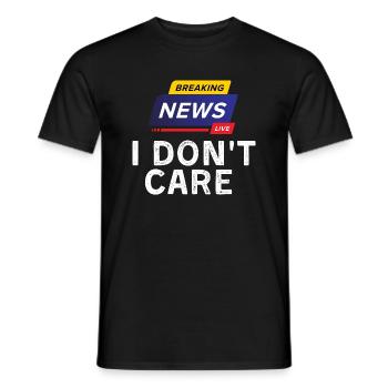Breaking News - Männer T-Shirt - Schwarz - Vorne - AI Model Male 178 light (178cm)