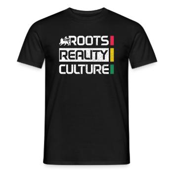Reggae Musik Rastafari Jamaika - Männer T-Shirt - Schwarz - Vorne - AI Model Male 178 light (178cm)