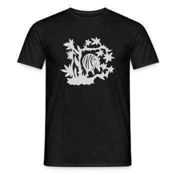 Tatou gris - T-shirt homme - noir - Devant - AI Model Male 178 light (178cm)