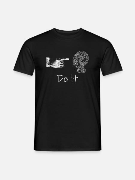 Finger and fan - Men's T-Shirt - black