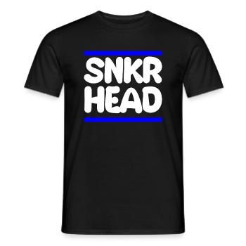 SNKR Head - Men's T-Shirt - black - Front - AI Model Male 178 light (178cm)