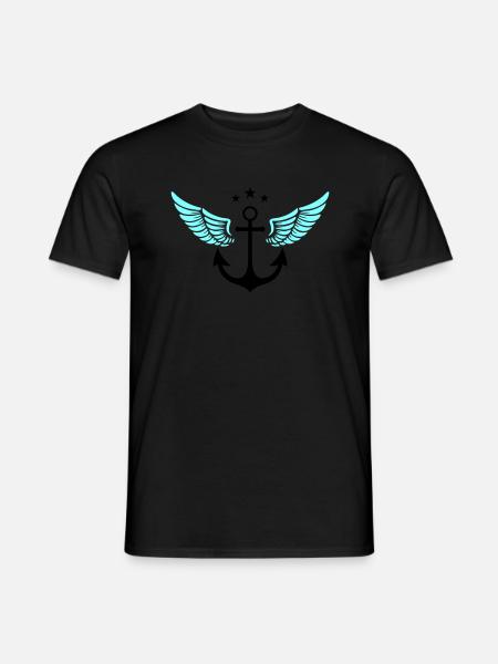 Anchor Symbol - Men's T-Shirt - black