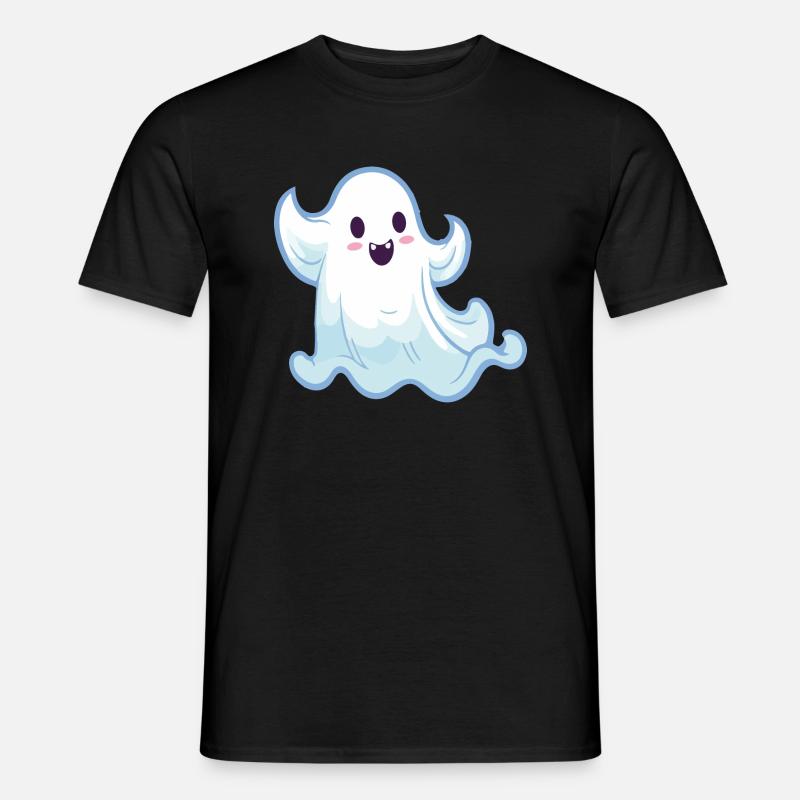 geist ghost cartoon - Männer T-Shirt - Schwarz