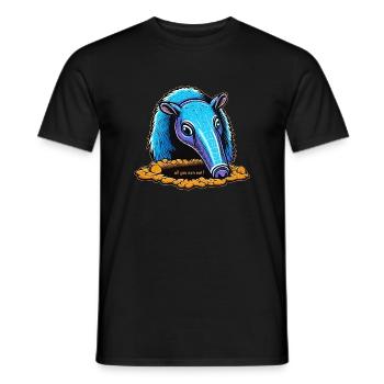 Anteater - Men's T-Shirt - black - Front - AI Model Male 178 light (178cm)