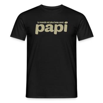 GRANDPA DAD GRANDPA HUMOR GRANDPA JOKE 3 - Men's T-Shirt - black - Front - AI Model Male 178 light (178cm)