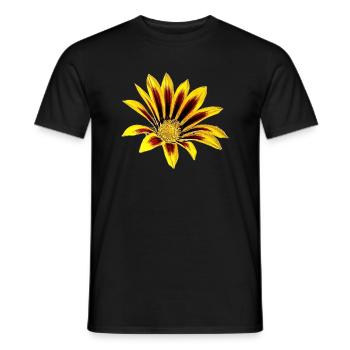 Fleur Jaune - T-shirt homme - noir - Devant - AI Model Male 178 light (178cm)