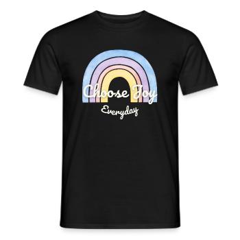 Dites à la vie - avec style ! - T-shirt homme - noir - Devant - AI Model Male 178 light (178cm)