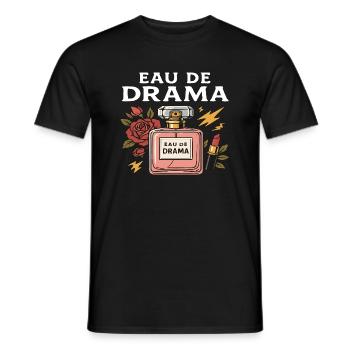 Eu De Drama - T-shirt homme - noir - Devant - AI Model Male 178 light (178cm)