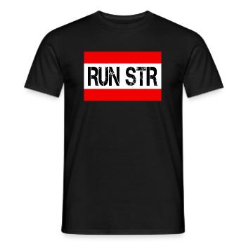 RUN STR Stuttgart - T-shirt homme - noir - Devant - AI Model Male 178 light (178cm)