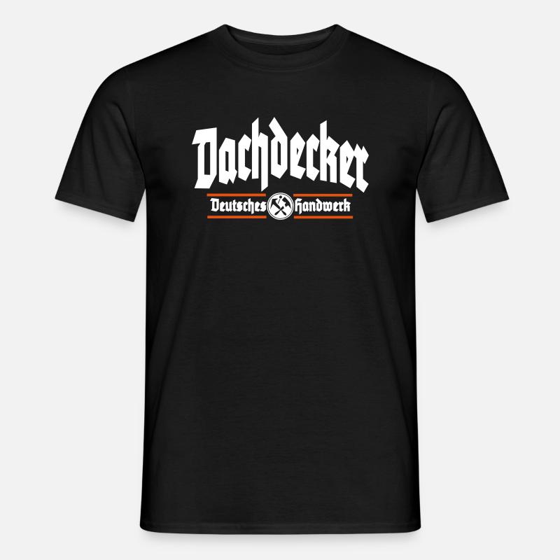 Dachdecker Deutsches Handwerk - Männer T-Shirt - Schwarz