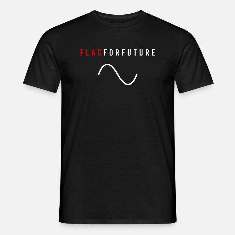 FLAC for Future Audiophile - Men's T-Shirt - black