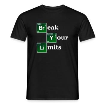 Break your limits - Men's T-Shirt - black - Front - AI Model Male 178 light (178cm)