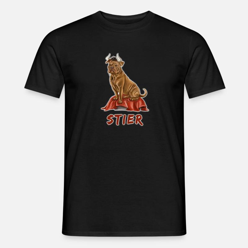 Stier - Männer T-Shirt - Schwarz