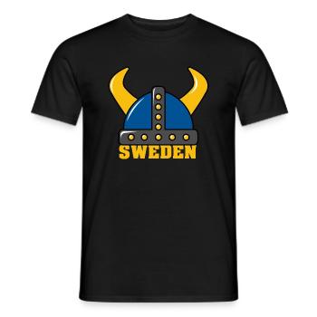 Sweden Viking kleiner Schwede ich liebe Schweden - Männer T-Shirt - Schwarz - Vorne - AI Model Male 178 light (178cm)