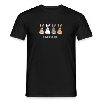 Hase Häschen Squad Lustige Kaninchen Team - Männer T-Shirt - Schwarz - Vorne - AI Model Male 178 light (178cm)