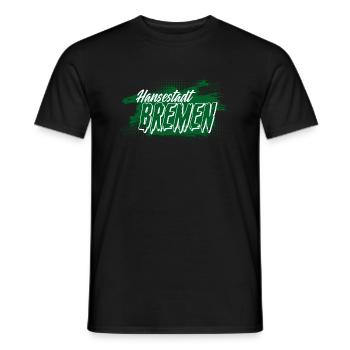 Hansestadt Bremen Hanse Weser - Männer T-Shirt - Schwarz - Vorne - AI Model Male 178 light (178cm)