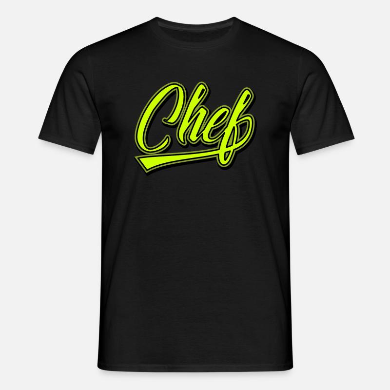 Chef Geschenkidee - Männer T-Shirt - Schwarz