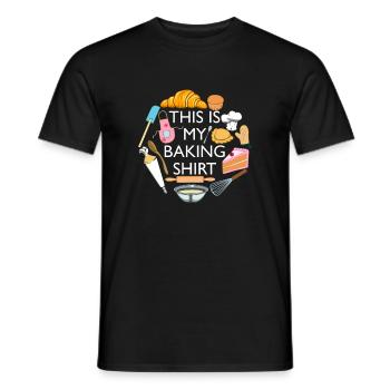 Chef Baking and Cooking Hobby Chef - Men's T-Shirt - black - Front - AI Model Male 178 light (178cm)