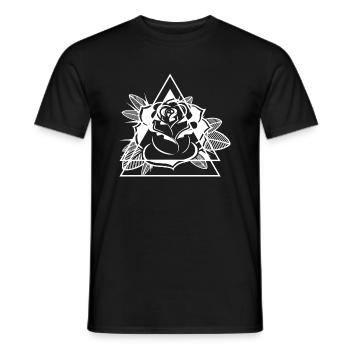 Rose Roses Rose Garden Gardener - Men's T-Shirt - black - Front - AI Model Male 178 light (178cm)