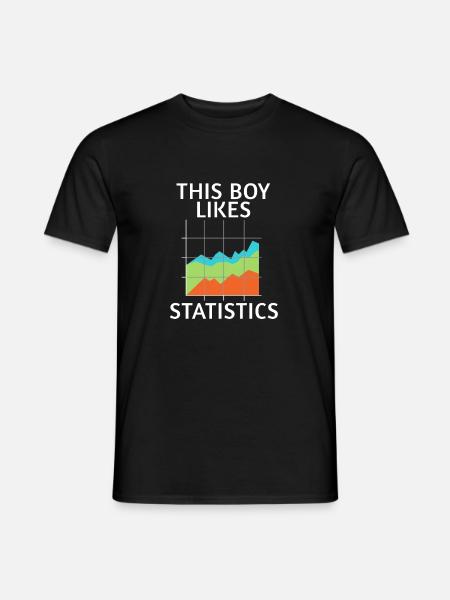 Data Science Statistics Ironic Statistician - Men's T-Shirt - black