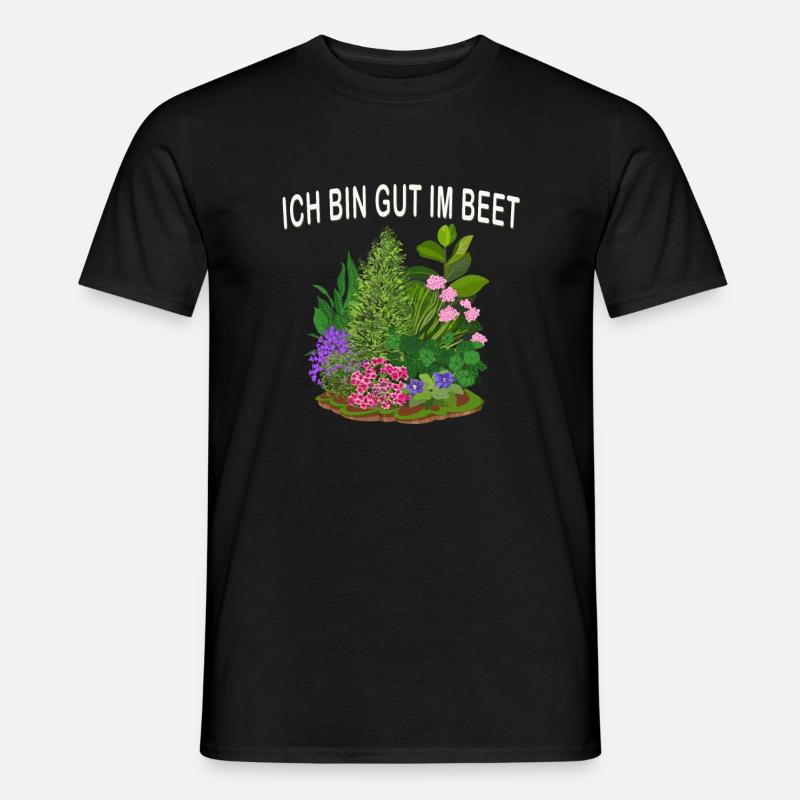 Ich bin gut im Beet - Männer T-Shirt - Schwarz