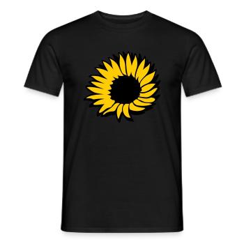 Ukrainische Sonnenblume - Männer T-Shirt - Schwarz - Vorne - AI Model Male 178 light (178cm)