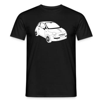 500 2007 - T-shirt homme - noir - Devant - AI Model Male 178 light (178cm)
