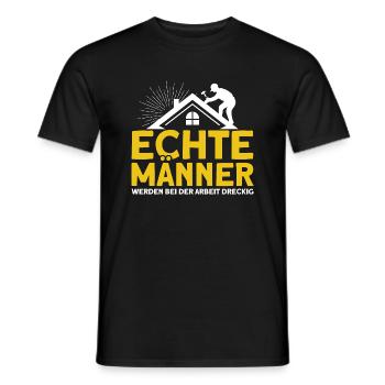 Dachdecker Geselle Dachdecker Dachdeckermeister - Männer T-Shirt - Schwarz - Vorne - AI Model Male 178 light (178cm)