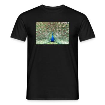 Peacock - T-shirt homme - noir - Devant - AI Model Male 178 light (178cm)