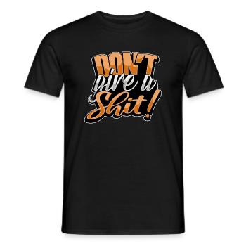 Shirt-Design dontgiveashit - Männer T-Shirt - Schwarz - Vorne - AI Model Male 178 light (178cm)