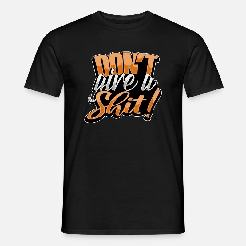 Shirt-Design dontgiveashit - Männer T-Shirt - Schwarz