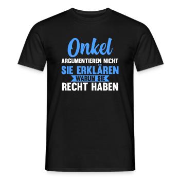 Patenonkel Pate Onkel - Männer T-Shirt - Schwarz - Vorne - AI Model Male 178 light (178cm)