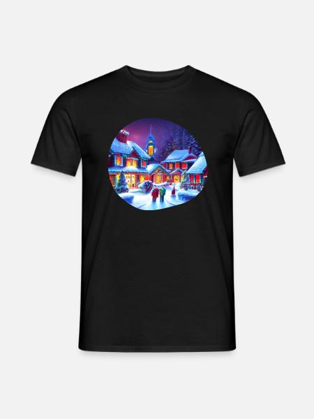 Christmas motif - Men's T-Shirt - black
