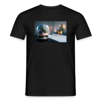 Noël 10 - T-shirt homme - noir - Devant - AI Model Male 178 light (178cm)