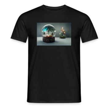 Noël 11 - T-shirt homme - noir - Devant - AI Model Male 178 light (178cm)