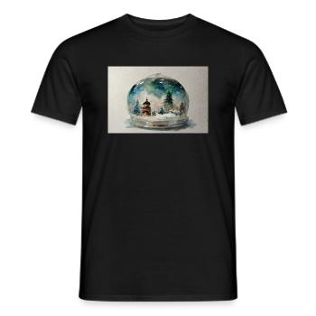 Noël 14 - T-shirt homme - noir - Devant - AI Model Male 178 light (178cm)