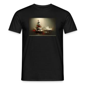 Noël 17 - T-shirt homme - noir - Devant - AI Model Male 178 light (178cm)
