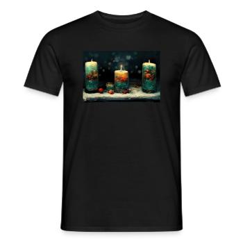 Noël 20 - T-shirt homme - noir - Devant - AI Model Male 178 light (178cm)