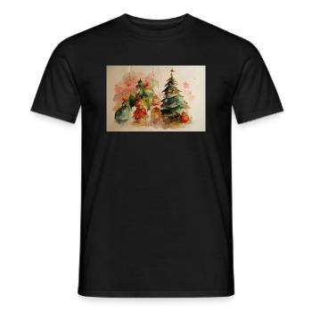 Noël 23 - T-shirt homme - noir - Devant - AI Model Male 178 light (178cm)