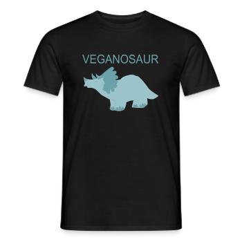 Veganosaur - Veganodinosaurus - Männer T-Shirt - Schwarz - Vorne - AI Model Male 178 light (178cm)