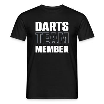 Darts Team - Männer T-Shirt - Schwarz - Vorne - AI Model Male 178 light (178cm)