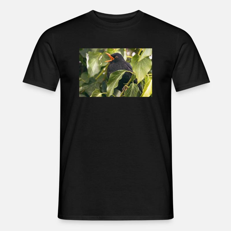 Amsel - Männer T-Shirt - Schwarz