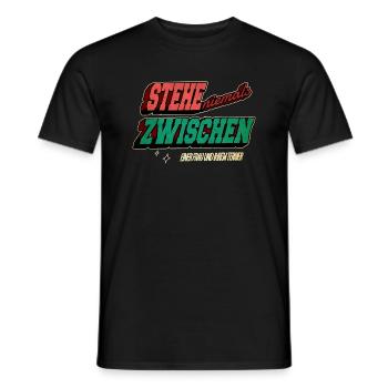 schäferhund zitat lieblingshund bullterrier spruch - Männer T-Shirt - Schwarz - Vorne - AI Model Male 178 light (178cm)