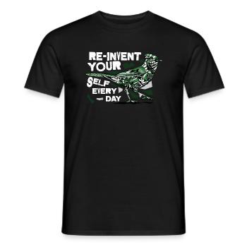 Erfinde dich neu - New me - Männer T-Shirt - Schwarz - Vorne - AI Model Male 178 light (178cm)