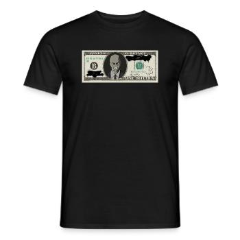 Bitcoin Crypto Dollar - Männer T-Shirt - Schwarz - Vorne - AI Model Male 178 light (178cm)