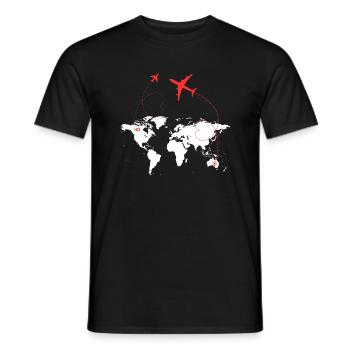 Allez on voyage - T-shirt homme - noir - Devant - AI Model Male 178 light (178cm)
