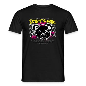Bearstreet - Männer T-Shirt - Schwarz - Vorne - AI Model Male 178 light (178cm)