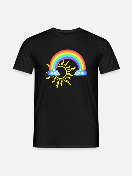Rainbow - Men's T-Shirt - black